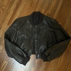 Brown Pleather Jacket